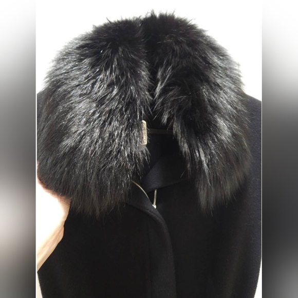 Thomas Wylde Rare Vintage Virgin Wool Real Fox Fur 100% Silk Linning Long Coat - Picture 6 of 16